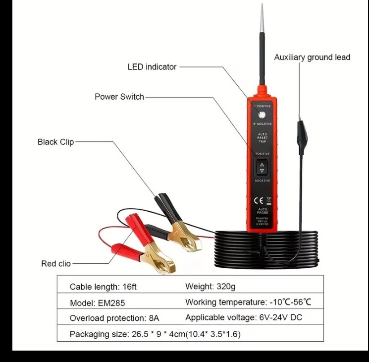 Automotive Car Circuit Electrical Tester .
