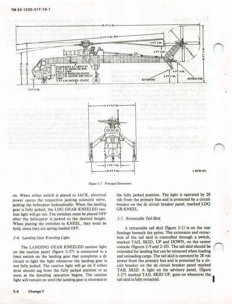 CH-54A "Tarhe" Operator's Manual 1977 Helicopter Flight Manual -CD