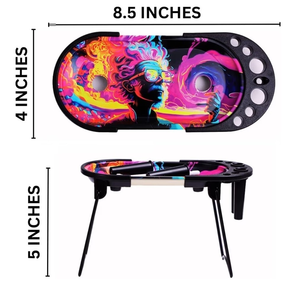 Metal Rolling Tray - Cone Loader - Filler - Pre Roll Machine - Foldable