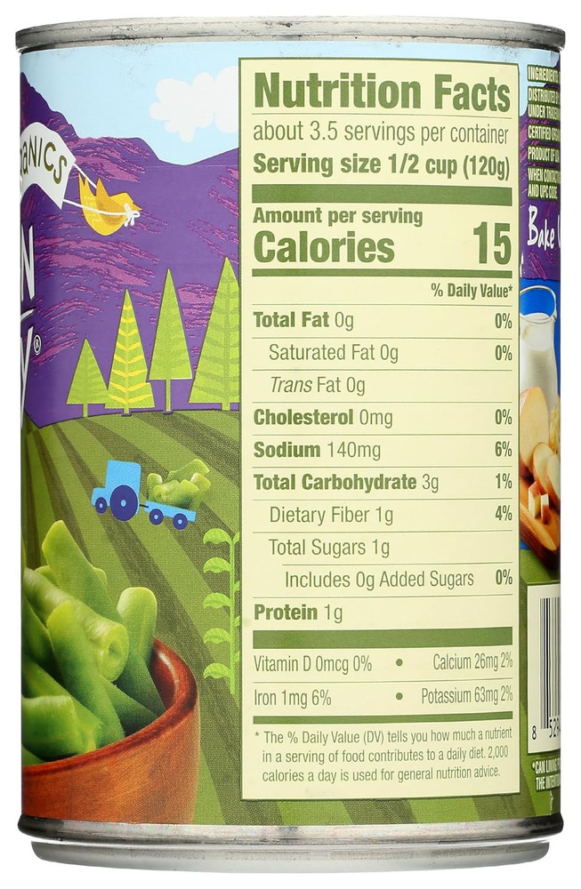 Organic Cut Green Beans, 14.5 OZ