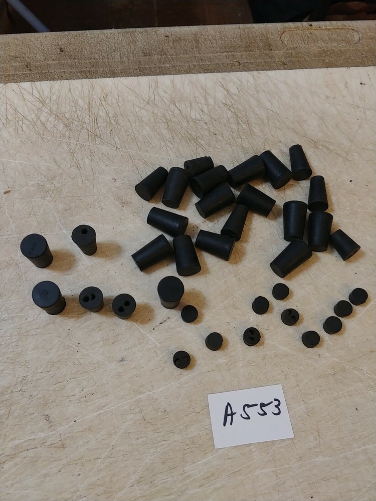 ASSORTED LABORATORY RUBBER STOPPERS