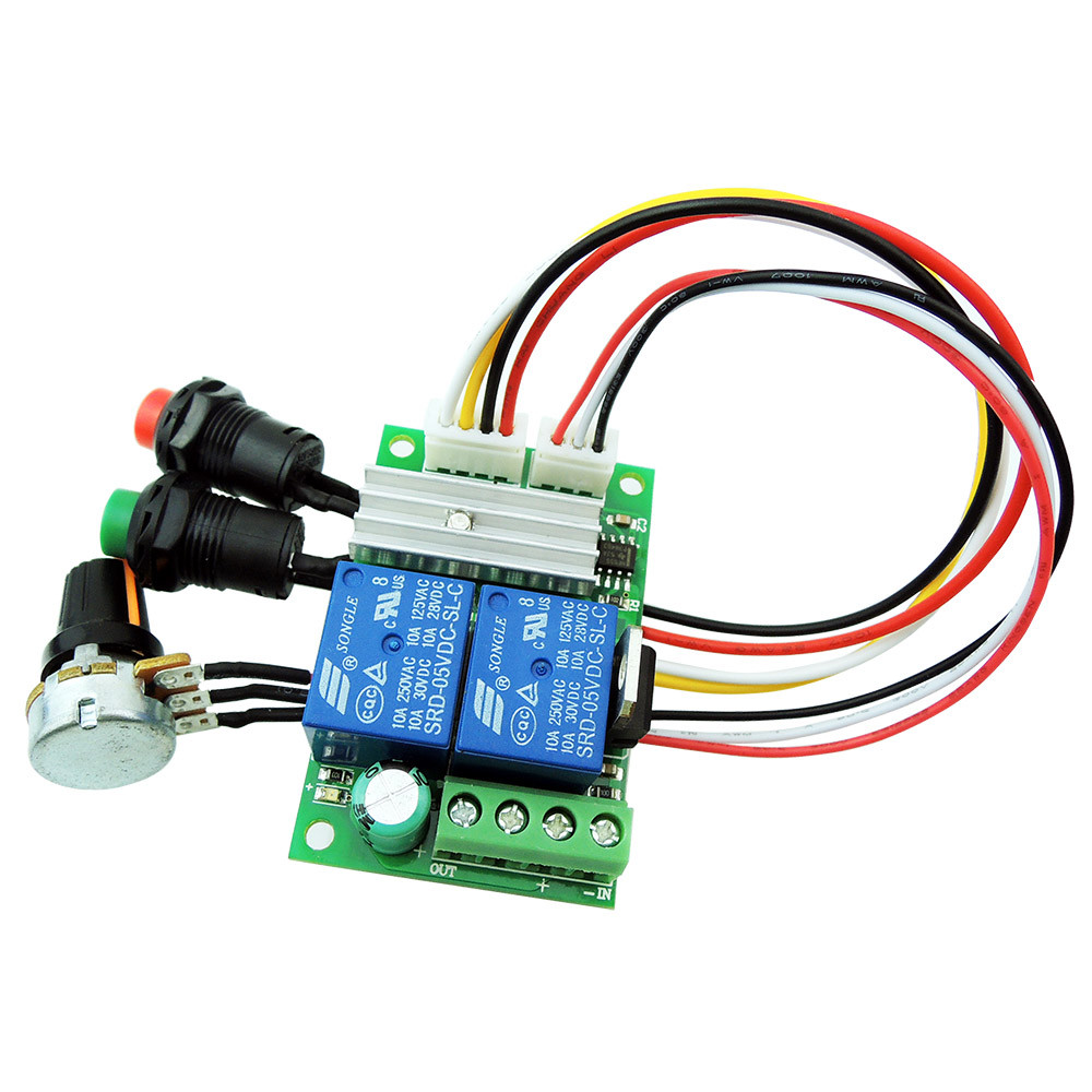 PWM DC 6V-24V Motor Speed Controller Regulator Reversible Forward Reverse Switch