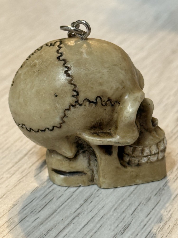 Skull Keychain , 2007 Summit 1 1/2" tall - NOS