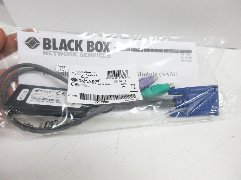 BLACK BOX KV1712A-R2 ENHANCED-VIDEO SERVSWITCH OCTET USER STATION