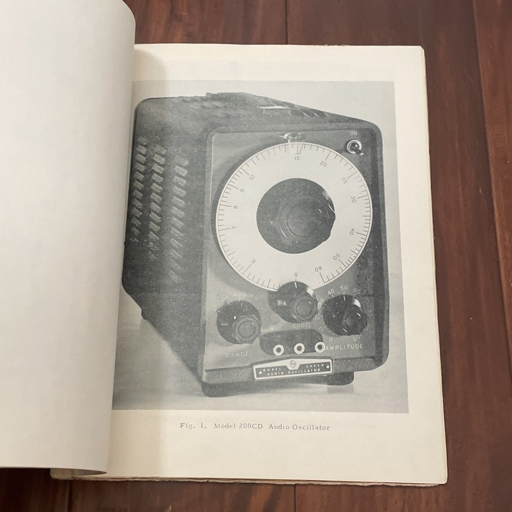 HP 200CD Audio Oscillator Instruction & Operating Manual