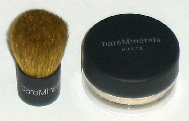 Bare Escentuals bareMinerals Foundation MATTE Sample & Mini Brush-MEDIUM BEIGE