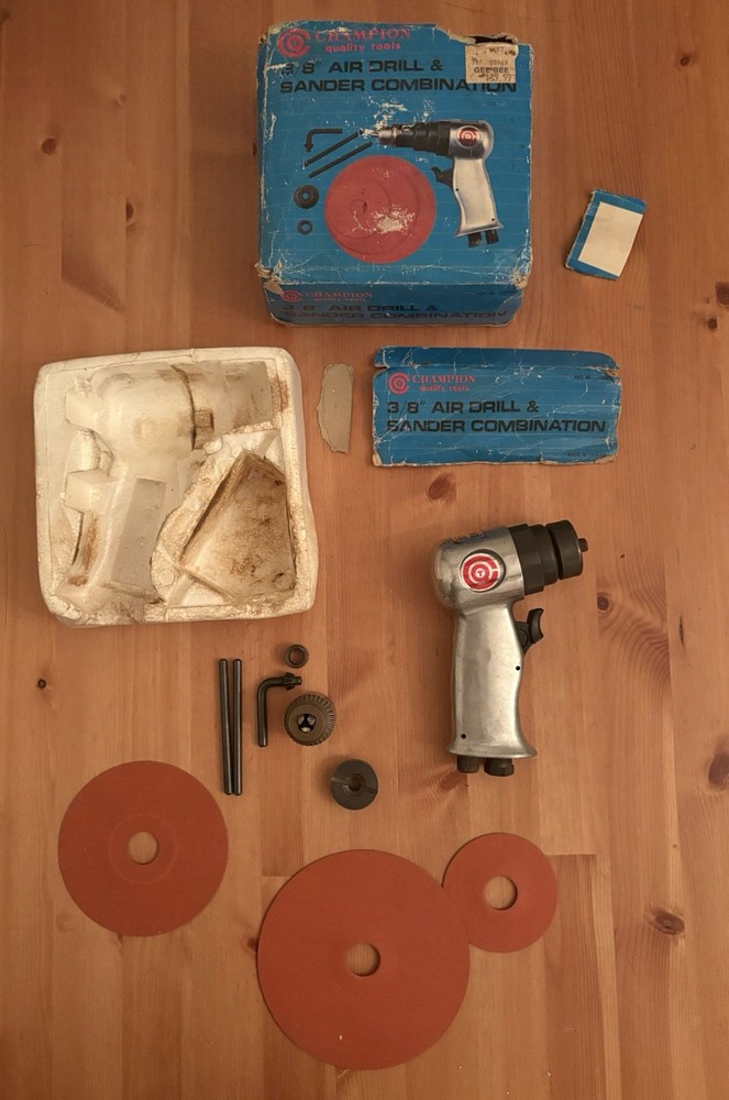 Champion Quality tools 3/8” Air Drill & Sander Combination