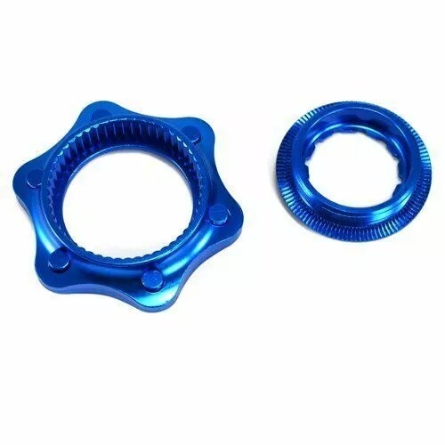 KCNC Disc Rotor CENTER-LOCK Adapter, Blue