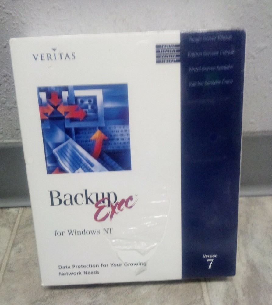 Backup Exec for Windows NT 7.3 Single Server Edition English