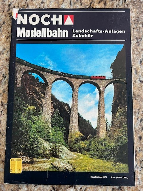 Noch Model Train and Railroad Accessories Catalogs 1976 German