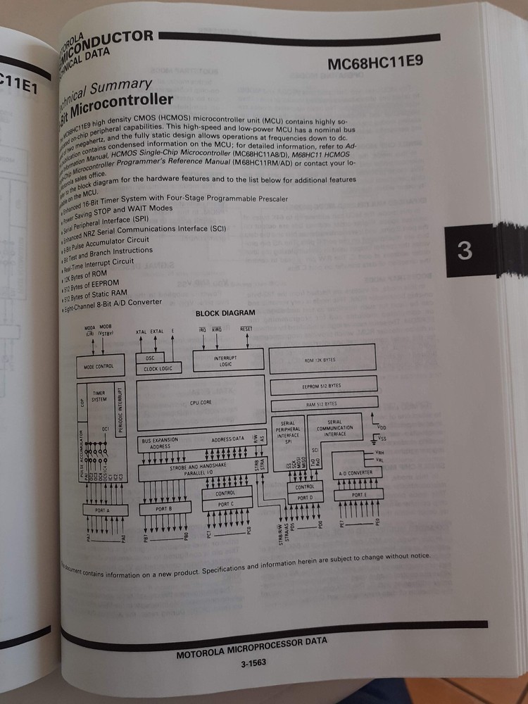Motorola Microprocessor, Microcontroller and peripheral data Volume II, 1980ies