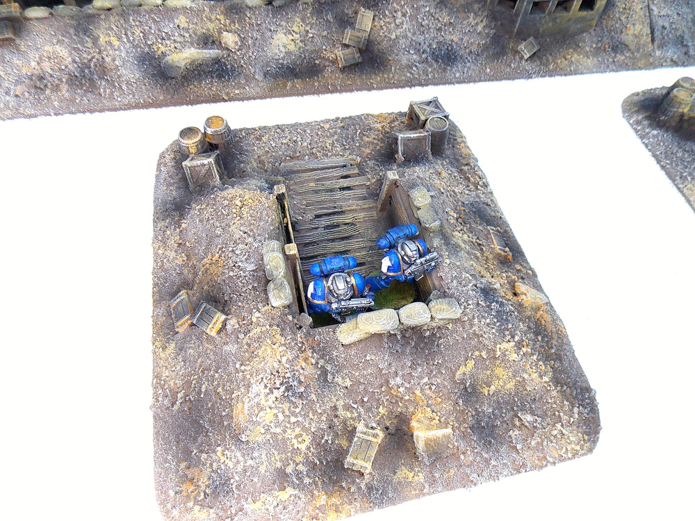 WARGAMING TERRAIN PAINTED ADVANCE ORDERS TRENCH SYSTEM