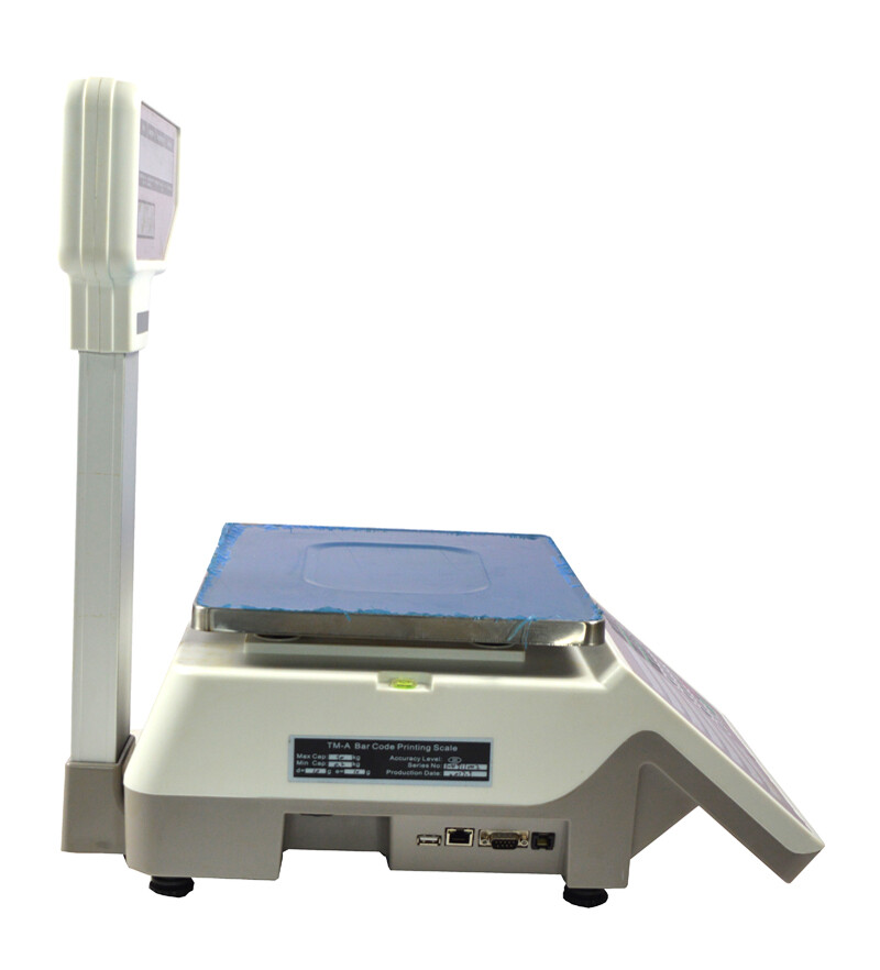 110V 30lb Computing Scale with Thermal Label Printer English Panel