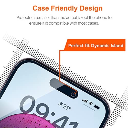 Screen Protector for iPhone 14 Pro Blue Light Screen Protector 3 Pack Anti 6.1