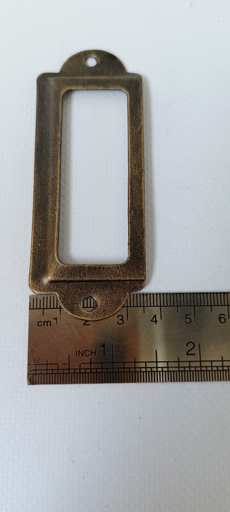 solid brass Small card frame holder Square pull finger Solid Brass