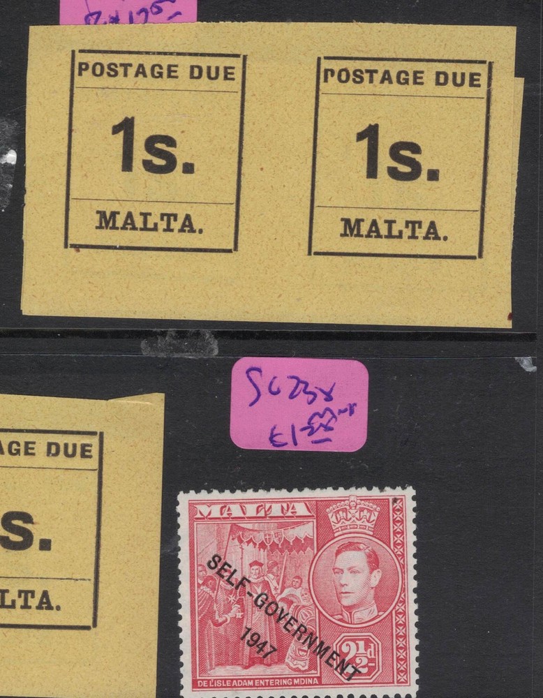 Malta SC D9 Pair MNH (6fjq)
