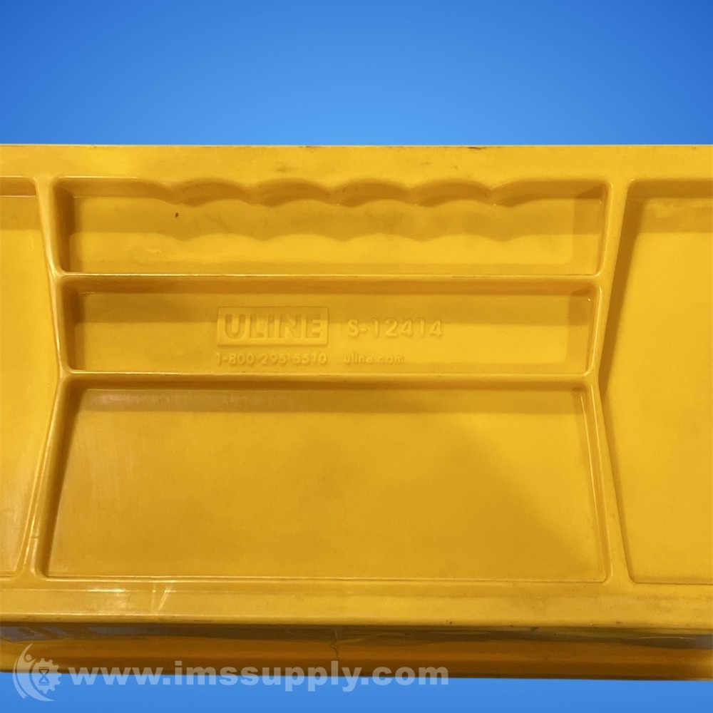 Uline S-12414 Yellow Stackable Storage Bin USIP