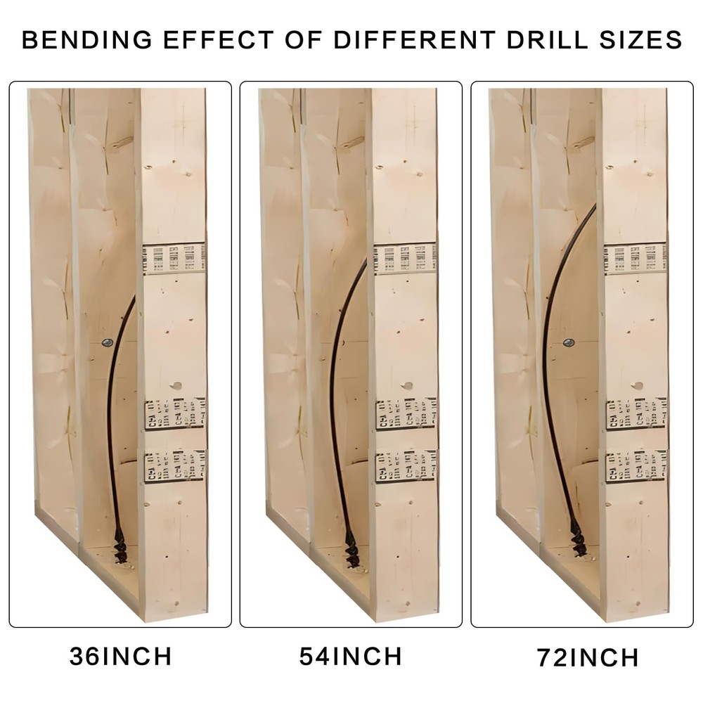 YY-LC Flexible Drill Bit for Wire Pulling with Guide Ball 54 in. (4.5 FT)