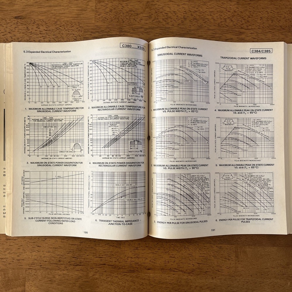 GE General Electric Electronic Data Library Thyristors Rectifiers 1982 Book