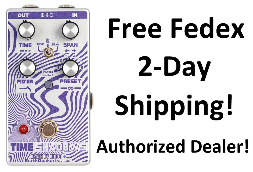New Earthquaker Devices Time Shadows V2 Subharmonic Multi-Delay Resonator Pedal