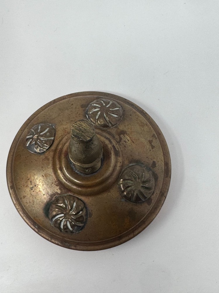 Copper Teapot Kettle with Floral Decorations Rustic Distressed Middle Eastern