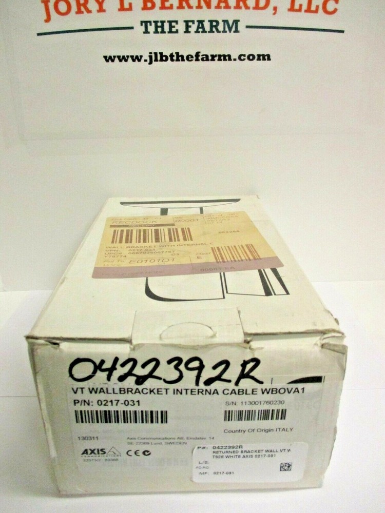 AXIS, VT WALL BRACKET, 0217-031 , SURPLUS