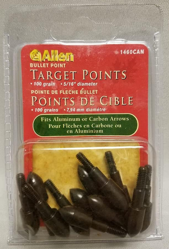 Archery Bullet Points - Soft Arrow Tips for Target Practice - Screw-On Design -