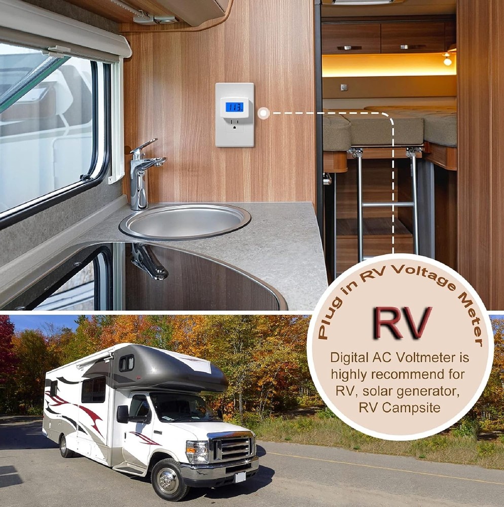 Precision 80-300V Digital Voltmeter with Adjustable Settings for Safe Appliances