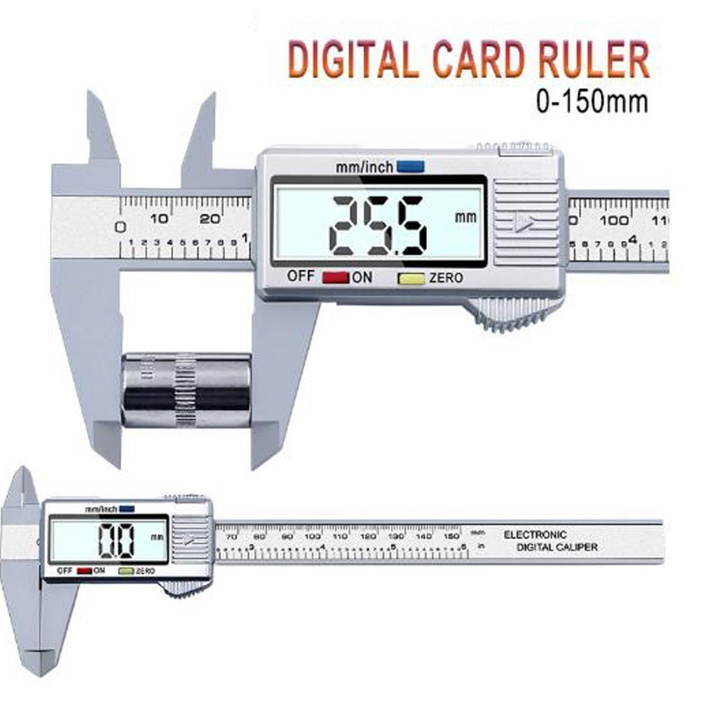 LCD Vernier Calipers 150mm with 001 Inch Resolution and Repeatable Accuracy