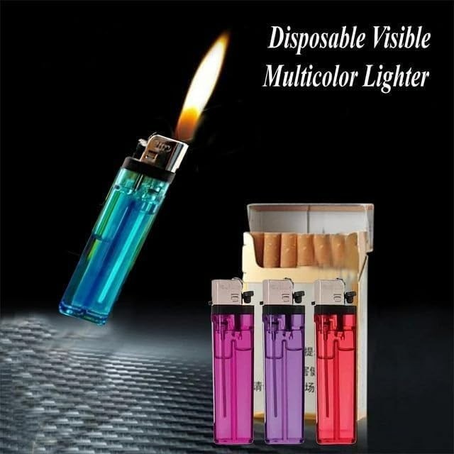 50 Pack Disposable Lighters Soft Flame Pocket Kitchen Lighters Assorted