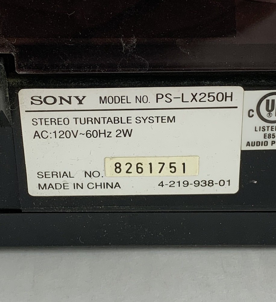 Sony PS-LX250H Turntable - Tested