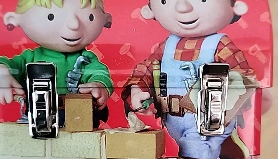Bob the Builder Tin Mini Lunch Box 2004 Holiday Ornament / Decor 3" EUC