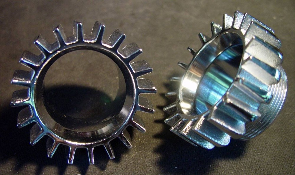 1973-77 Norton Commando 850, Chrome Plated BRASS Locking Ring, ROSE Clamps, UK