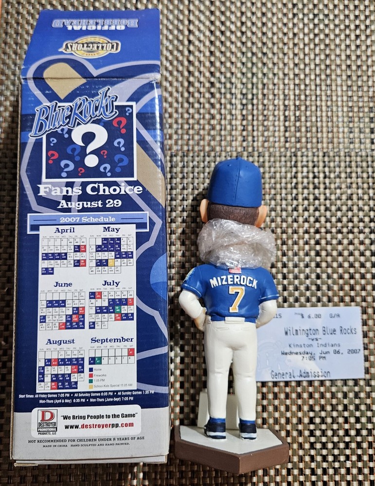 John Mizerock 6-6-07 Blue Rocks SGA Bobblehead