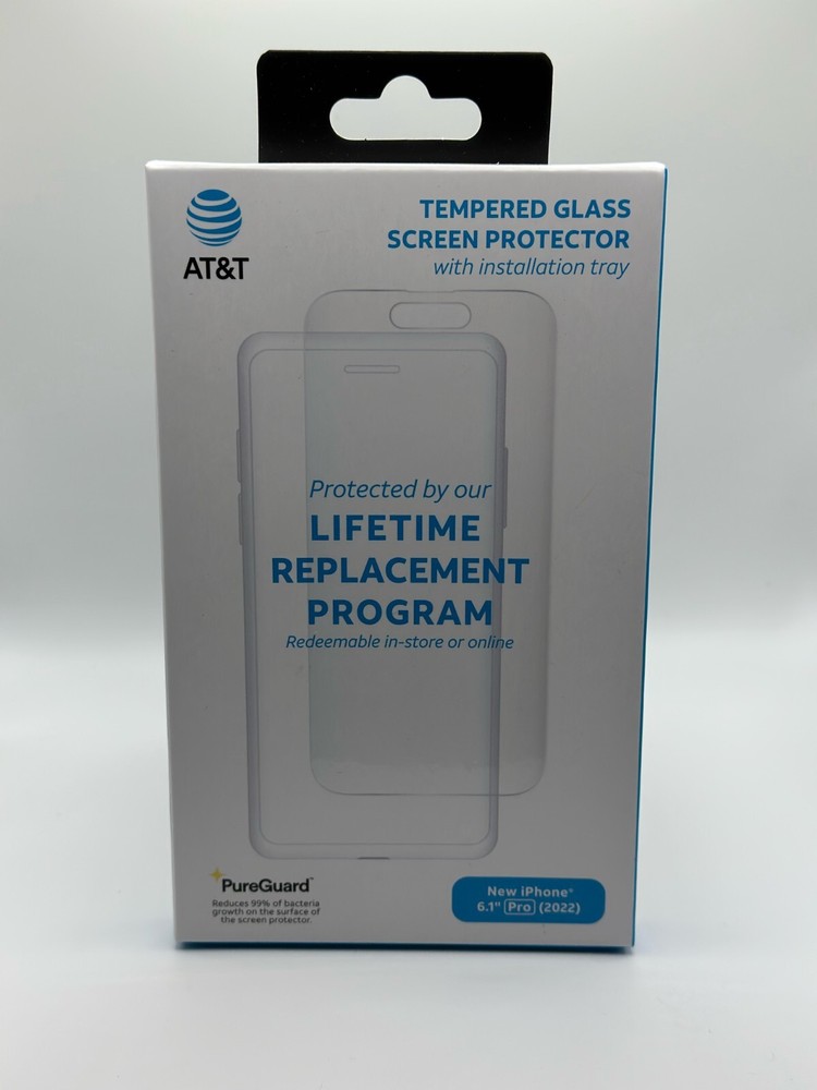 Apple  iPhone 14 Pro AT&T Tempered Glass Antimicrobial Screen Protector