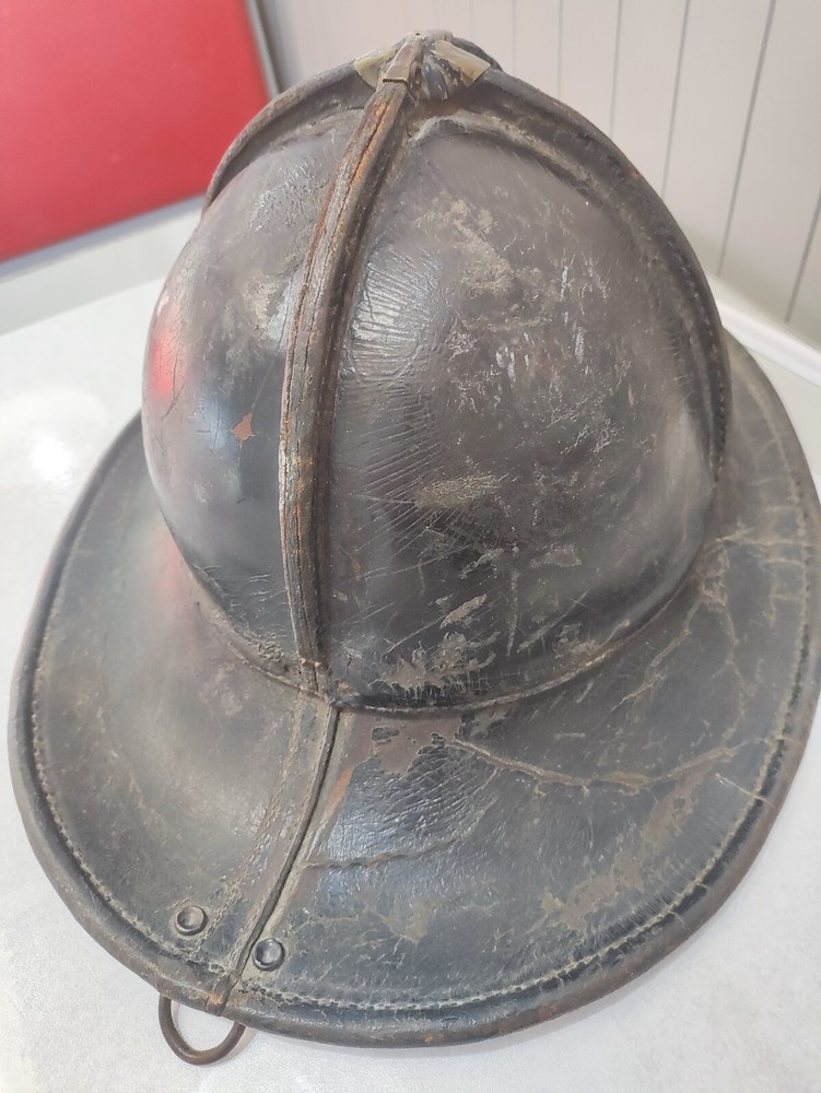 Vintage Cairns Leather Firefighter Helmet
