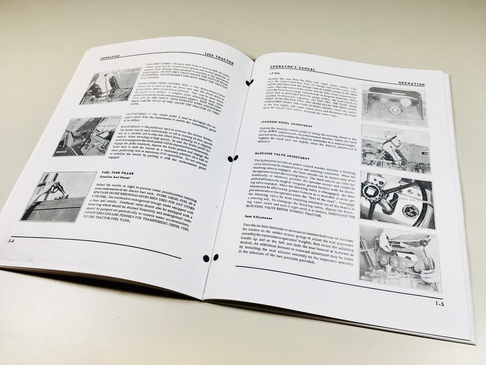 Oliver 1600 Tractor Owners Operators Manual Maintenance