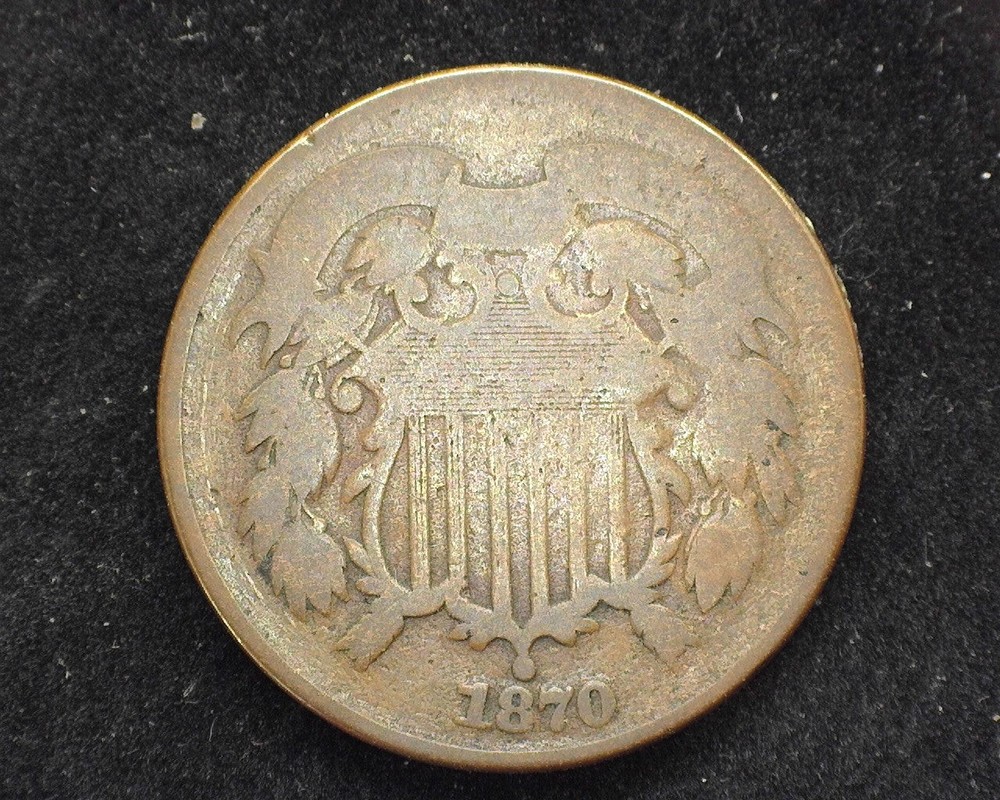 HS&C: 1870 Two Cent Piece G - US Coin
