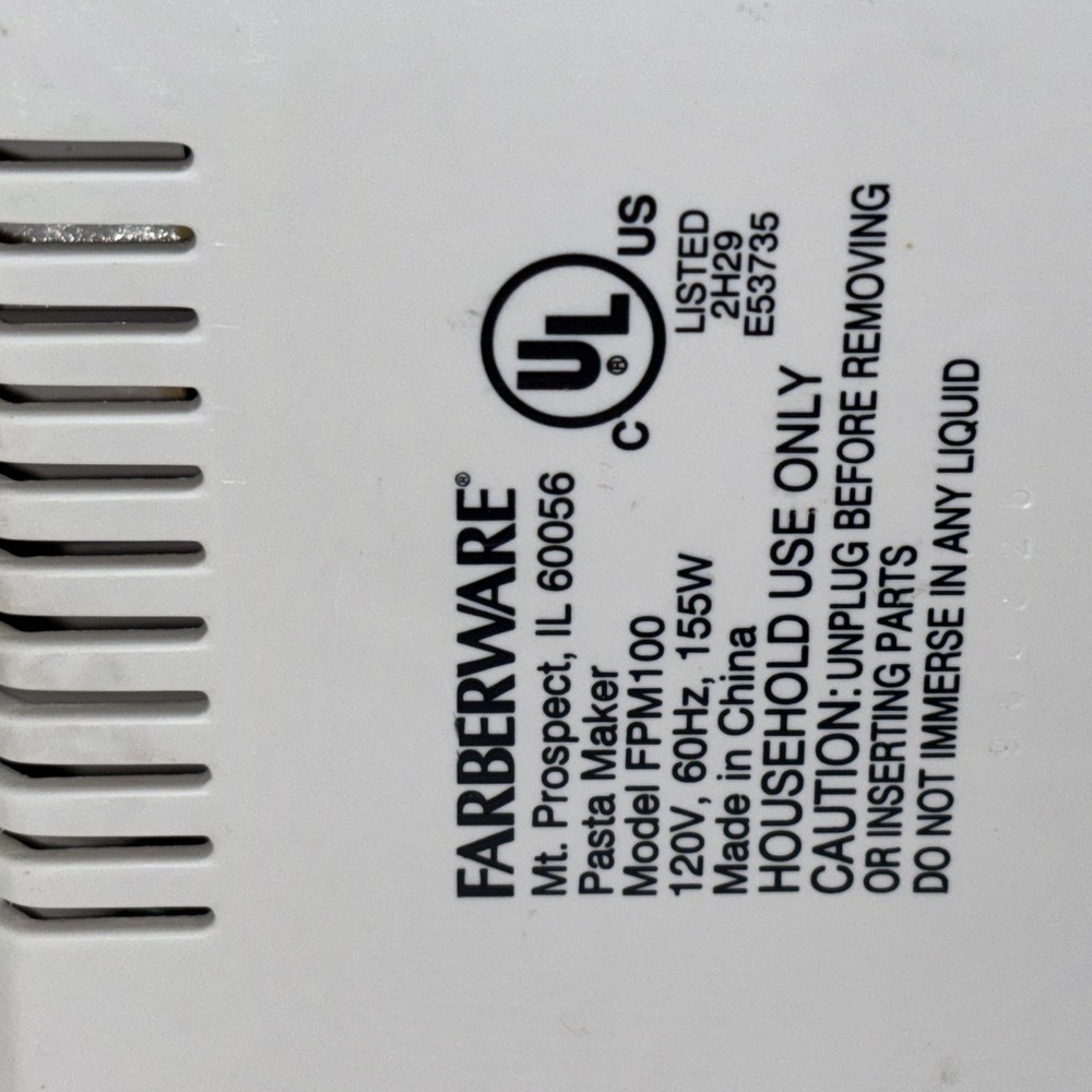 Farberware Select series FPM100 pasta maker