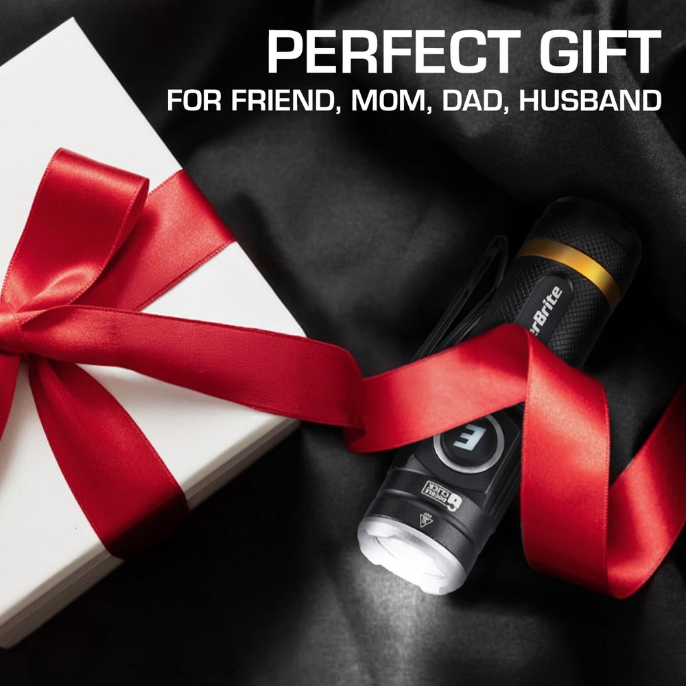 EverBrite Mini Flashlight, Rechargeable Flashlight with USB C Cable 500 Lumens