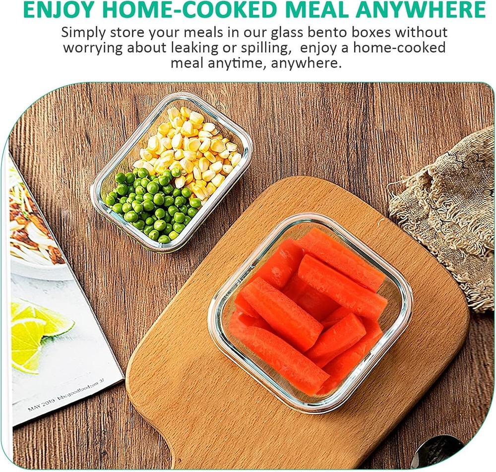 24-Piece Glass Food Storage Container Set, Meal Prep Containers - Stackable,Gray