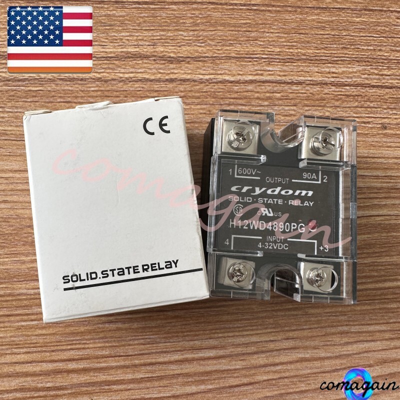 Solid State Relay For Crydom H12WD4890PG Module 4-32VDC 90A Load 600VDC