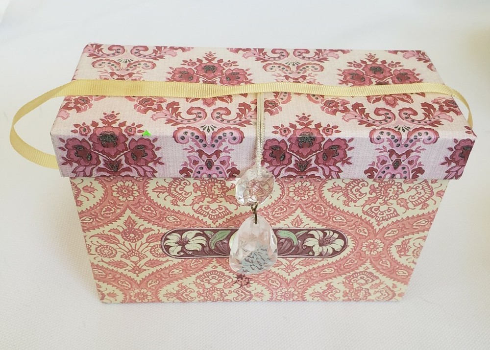 Set of 5 Small Decorative Cardboard Gift Boxes w/Lids, Various Sizes