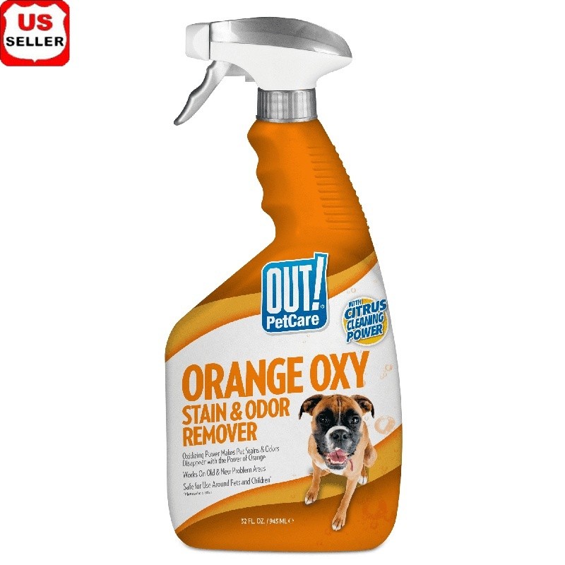 PetCare Oxy Stain Odor Remover Powerful Cleaner Pets Carpets Multi Surface 32oz