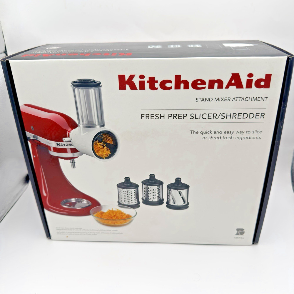 KitchenAid Fresh Prep Slicer/Shredder Stand Mixer Attachment (KSMVSA) Open Box