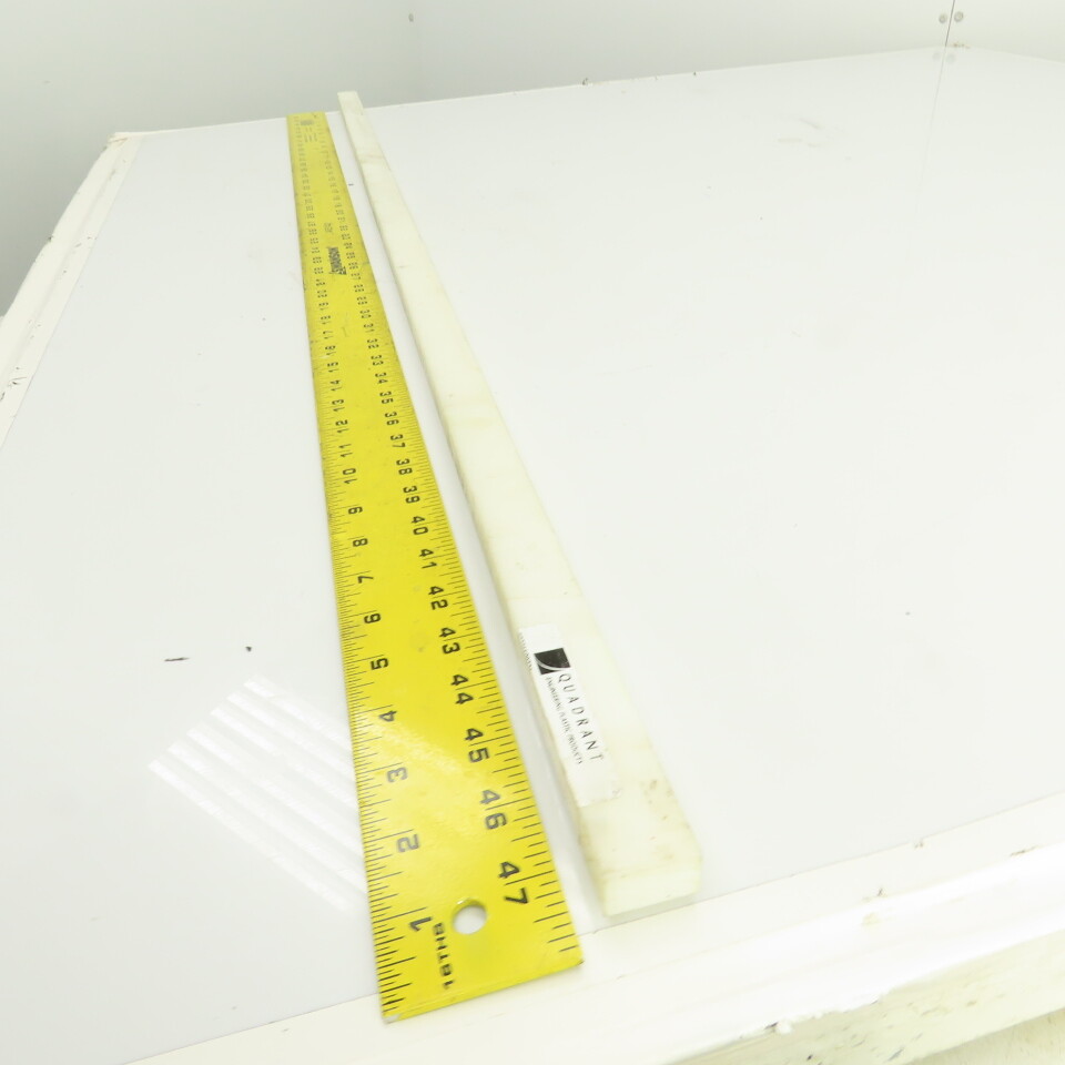 Delrin Rectangular Bar Stock Natural 5/8" x 1" x 48" L