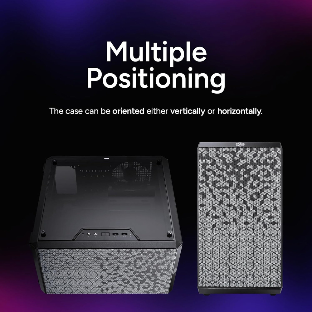 Masterbox Q300L Micro-Atx PC Case – Compact Matx Computer Case with Magnetic Dus