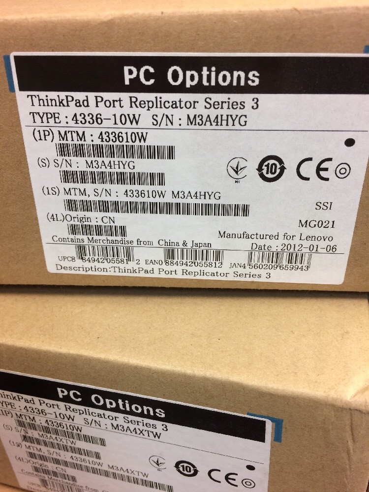 Lenovo ThinkPad Port Replicator Series 3 433610W