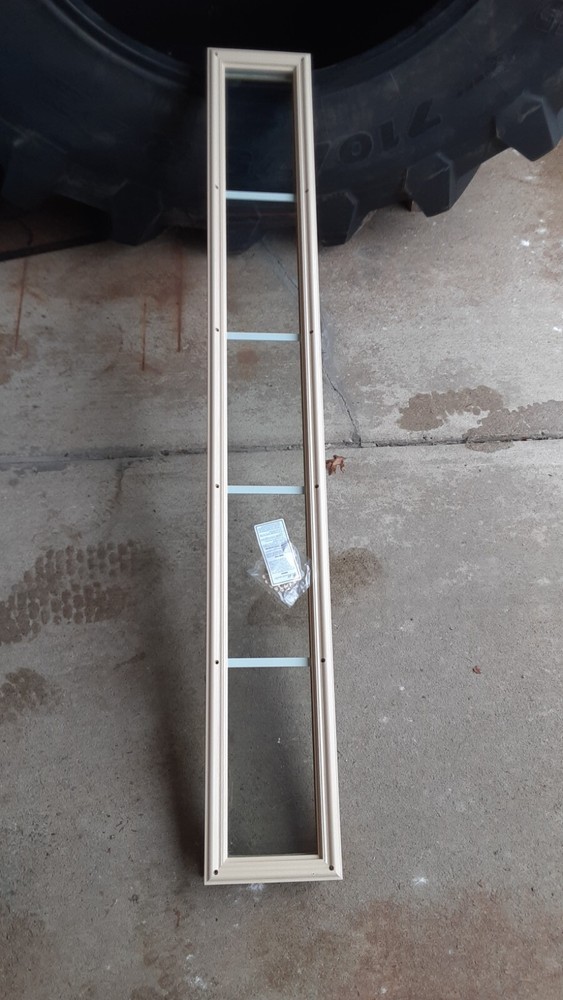 Decorative entryway door window glass replacement kit side lite light