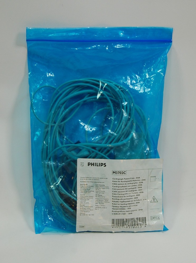 Philips M3702C Cardiograph Patient Cable